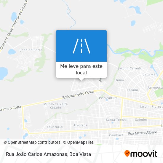 Rua João Carlos Amazonas mapa