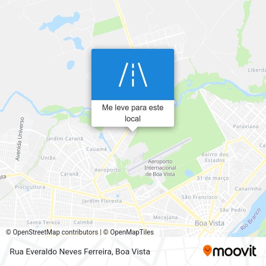 Rua Everaldo Neves Ferreira mapa