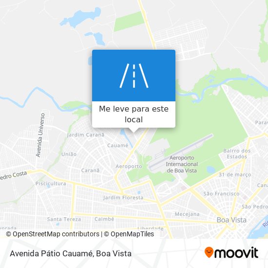 Avenida Pátio Cauamé mapa