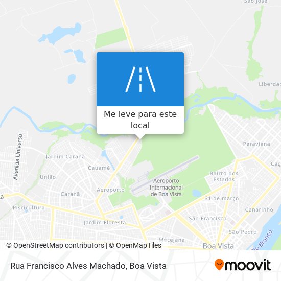 Rua Francisco Alves Machado mapa