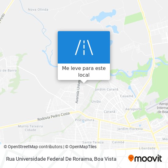 Rua Universidade Federal De Roraima mapa