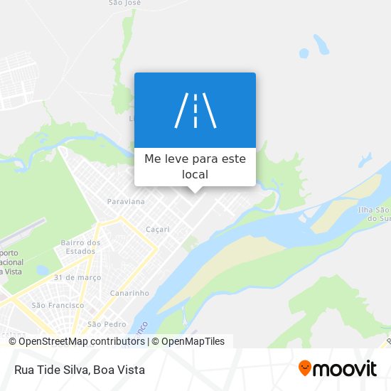 Rua Tide Silva mapa