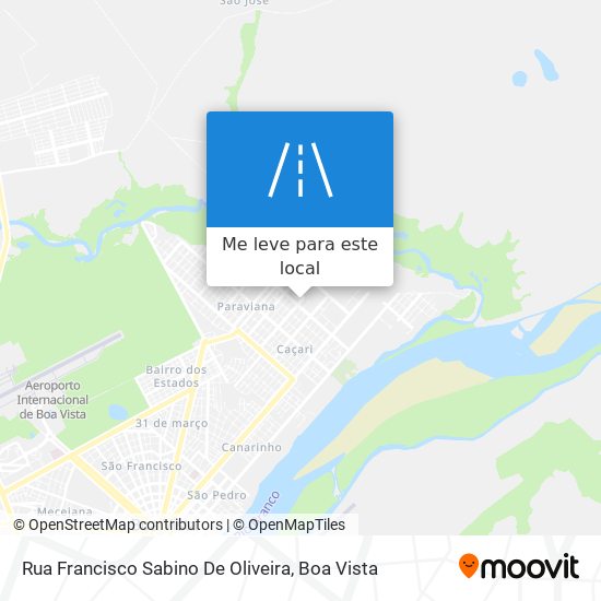 Rua Francisco Sabino De Oliveira mapa