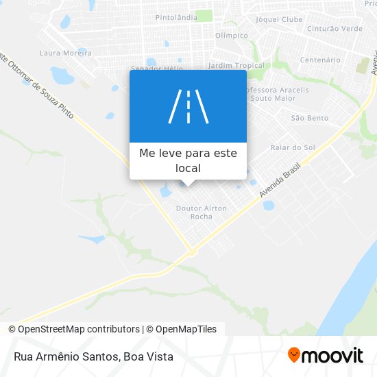 Rua Armênio Santos mapa