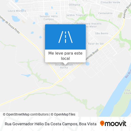 Rua Governador Hélio Da Costa Campos mapa