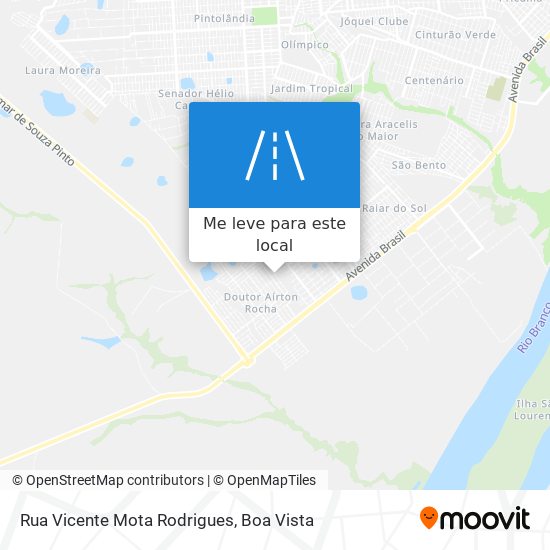 Rua Vicente Mota Rodrigues mapa