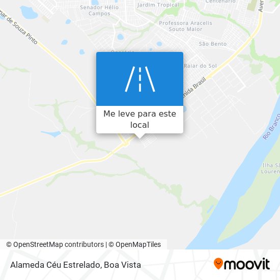 Alameda Céu Estrelado mapa