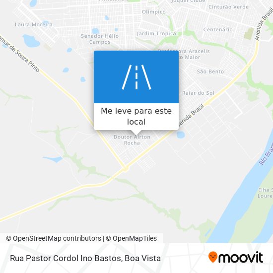 Rua Pastor Cordol Ino Bastos mapa