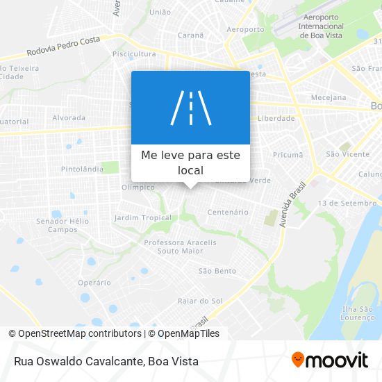 Rua Oswaldo Cavalcante mapa