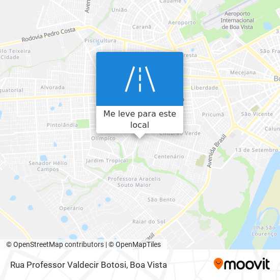 Rua Professor Valdecir Botosi mapa