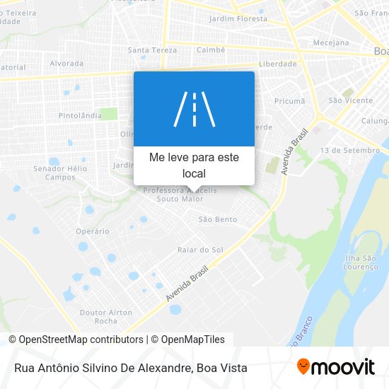 Rua Antônio Silvino De Alexandre mapa