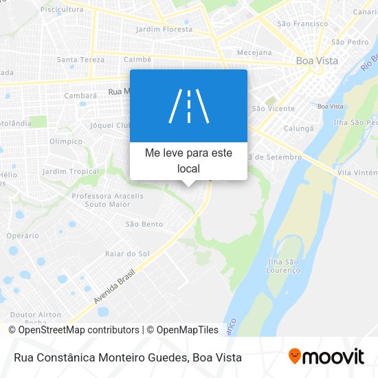 Rua Constânica Monteiro Guedes mapa
