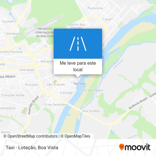 Taxi - Lotação mapa
