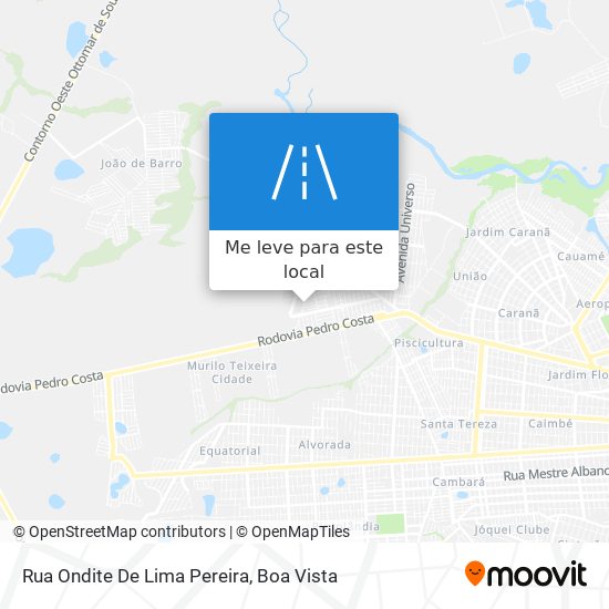 Rua Ondite De Lima Pereira mapa