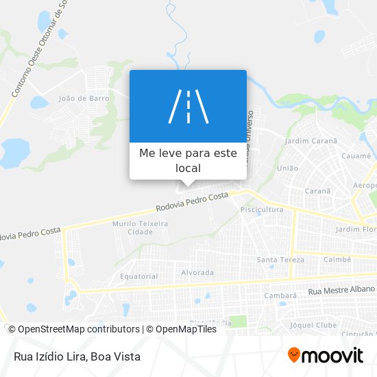 Rua Izídio Lira mapa