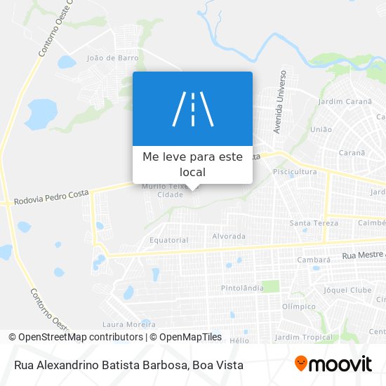 Rua Alexandrino Batista Barbosa mapa
