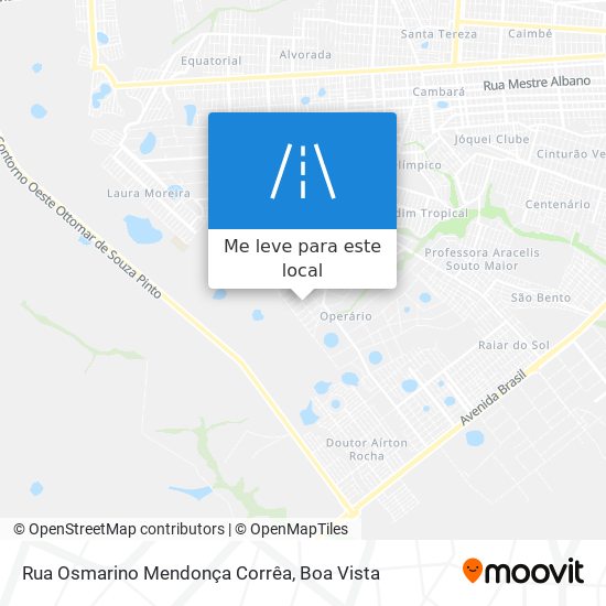 Rua Osmarino Mendonça Corrêa mapa