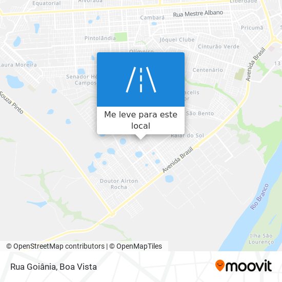 Rua Goiânia mapa