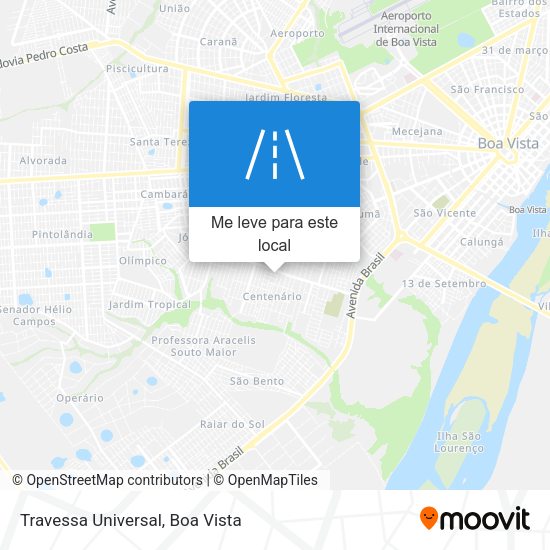 Travessa Universal mapa