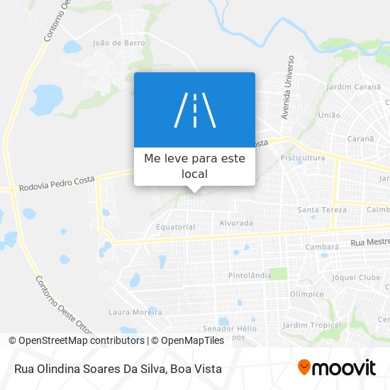 Rua Olindina Soares Da Silva mapa
