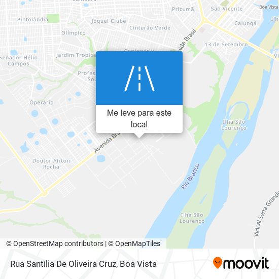 Rua Santília De Oliveira Cruz mapa