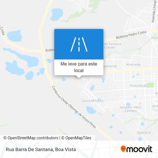Rua Barra De Santana mapa