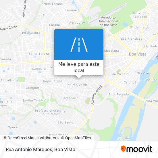 Rua Antônio Marquês mapa