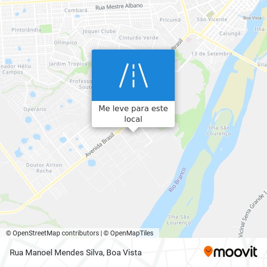 Rua Manoel Mendes Silva mapa