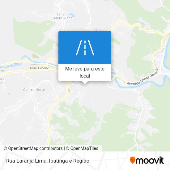 Rua Laranja Lima mapa