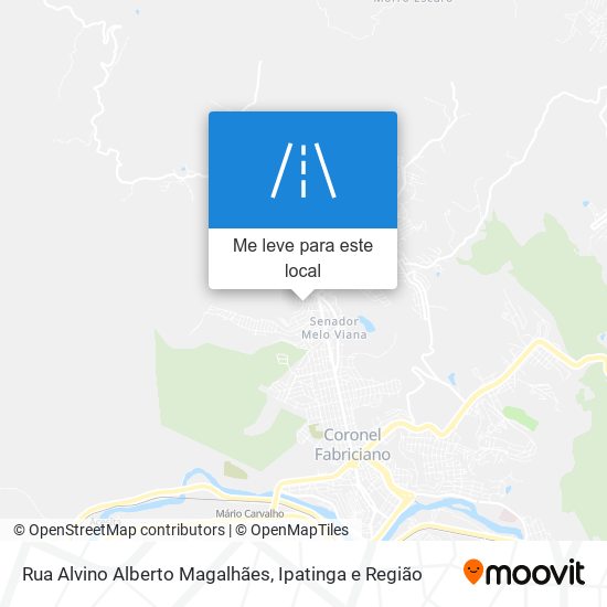 Rua Alvino Alberto Magalhães mapa