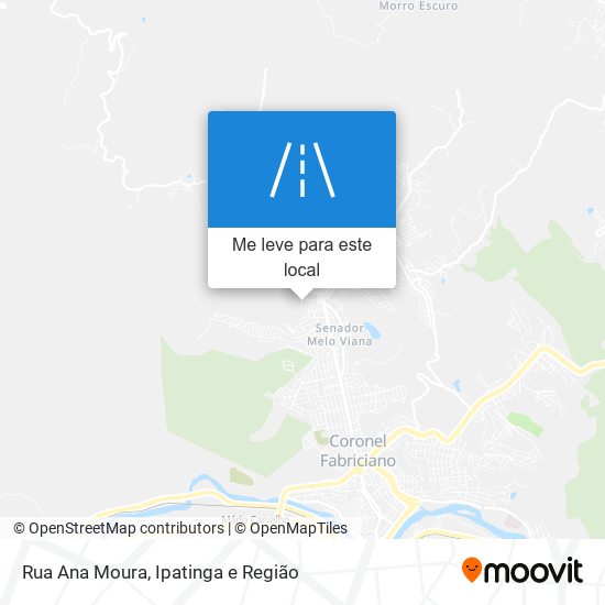 Rua Ana Moura mapa