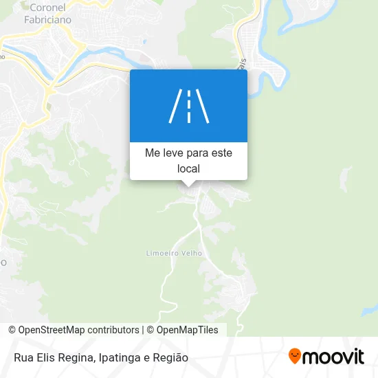 Rua Elis Regina mapa