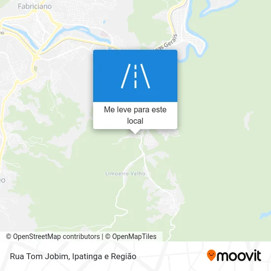 Rua Tom Jobim mapa