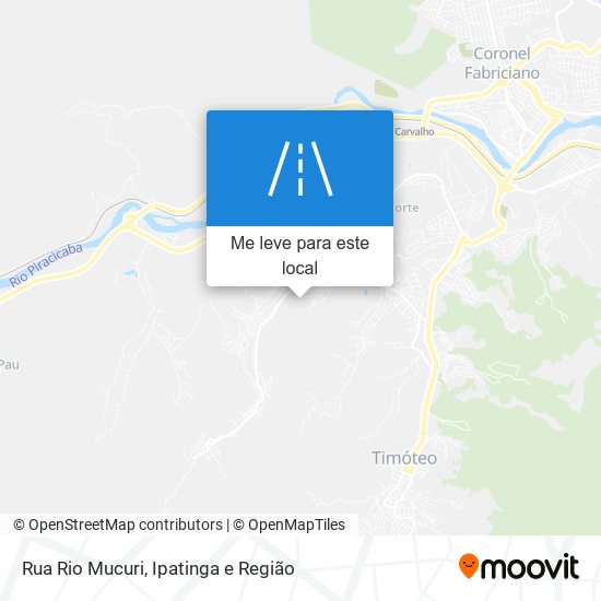 Rua Rio Mucuri mapa