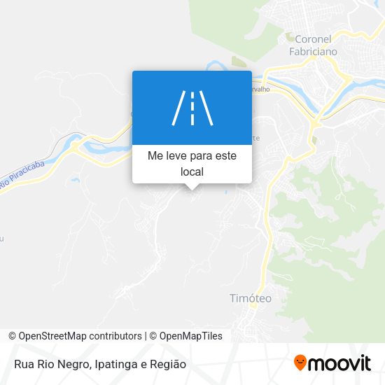Rua Rio Negro mapa