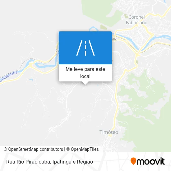 Rua Rio Piracicaba mapa