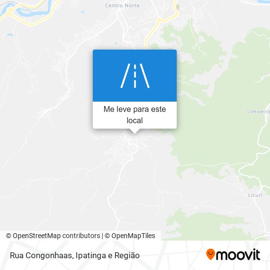 Rua Congonhaas mapa