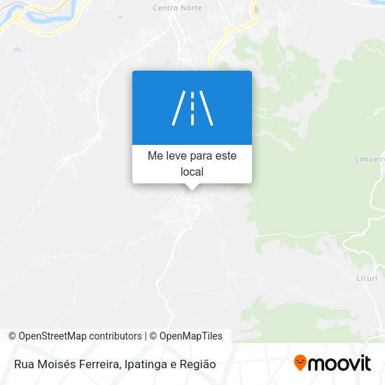 Rua Moisés Ferreira mapa