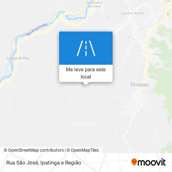 Rua São José mapa