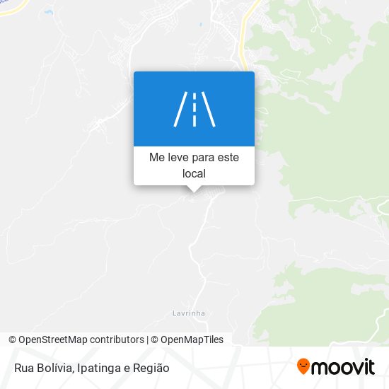 Rua Bolívia mapa