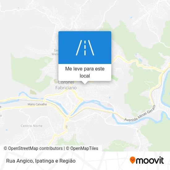 Rua Angico mapa
