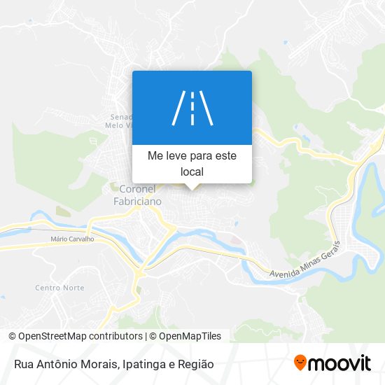 Rua Antônio Morais mapa