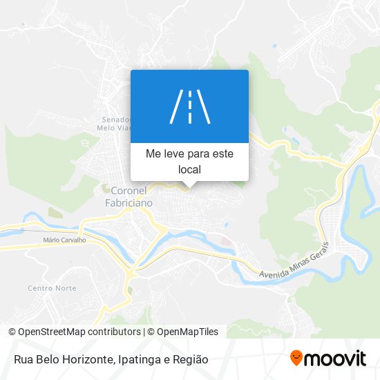 Rua Belo Horizonte mapa