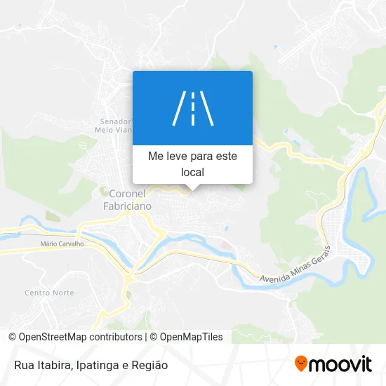 Rua Itabira mapa