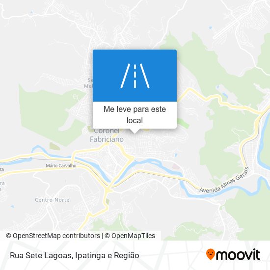 Rua Sete Lagoas mapa