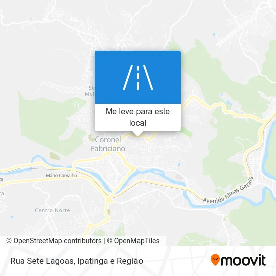 Rua Sete Lagoas mapa