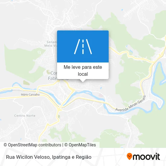 Rua Wicilon Veloso mapa