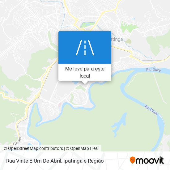 Rua Vinte E Um De Abril mapa