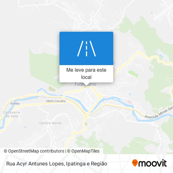 Rua Acyr Antunes Lopes mapa