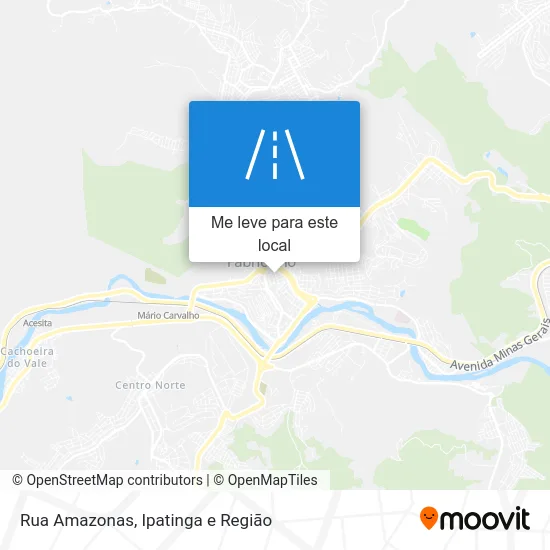 Rua Amazonas mapa
